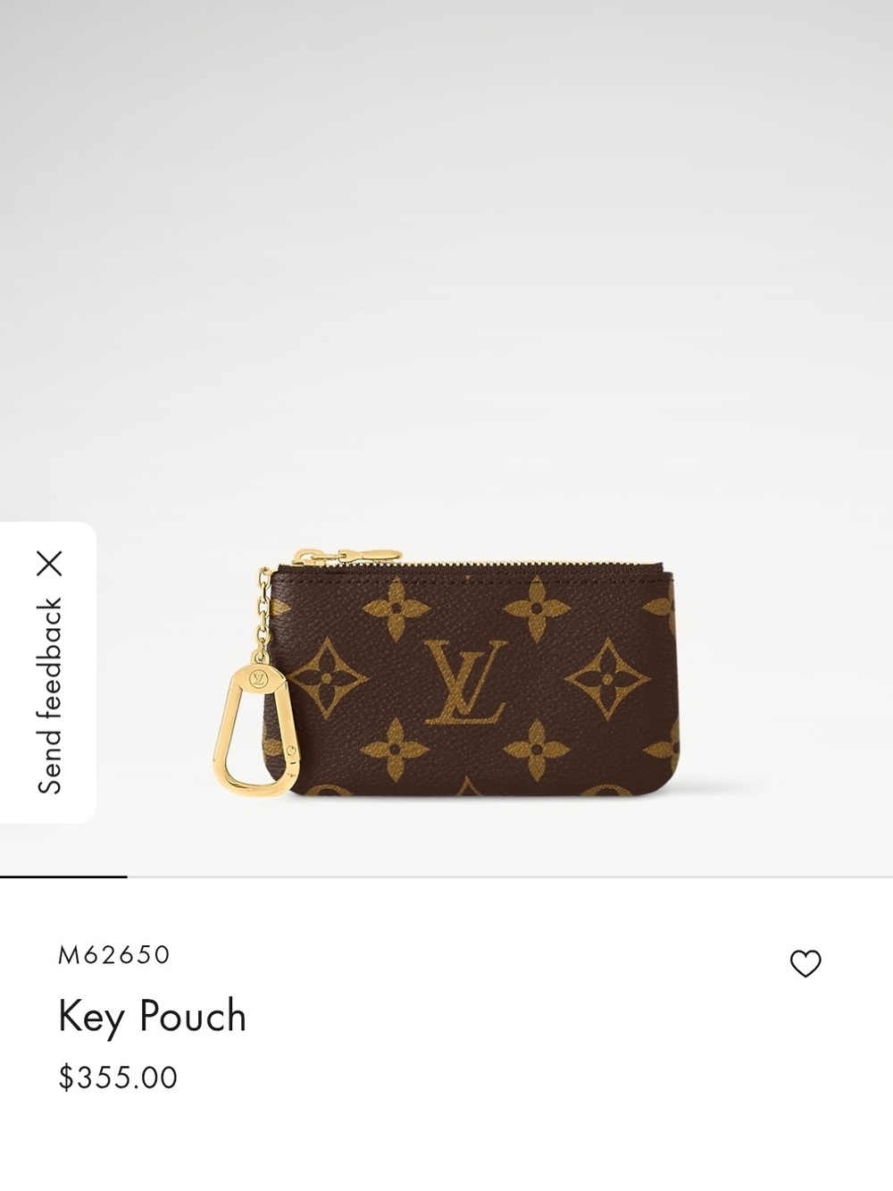 Louis Vuitton Brown Monogram Key Pouch